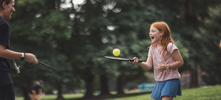 sarah bouncing tennis ball